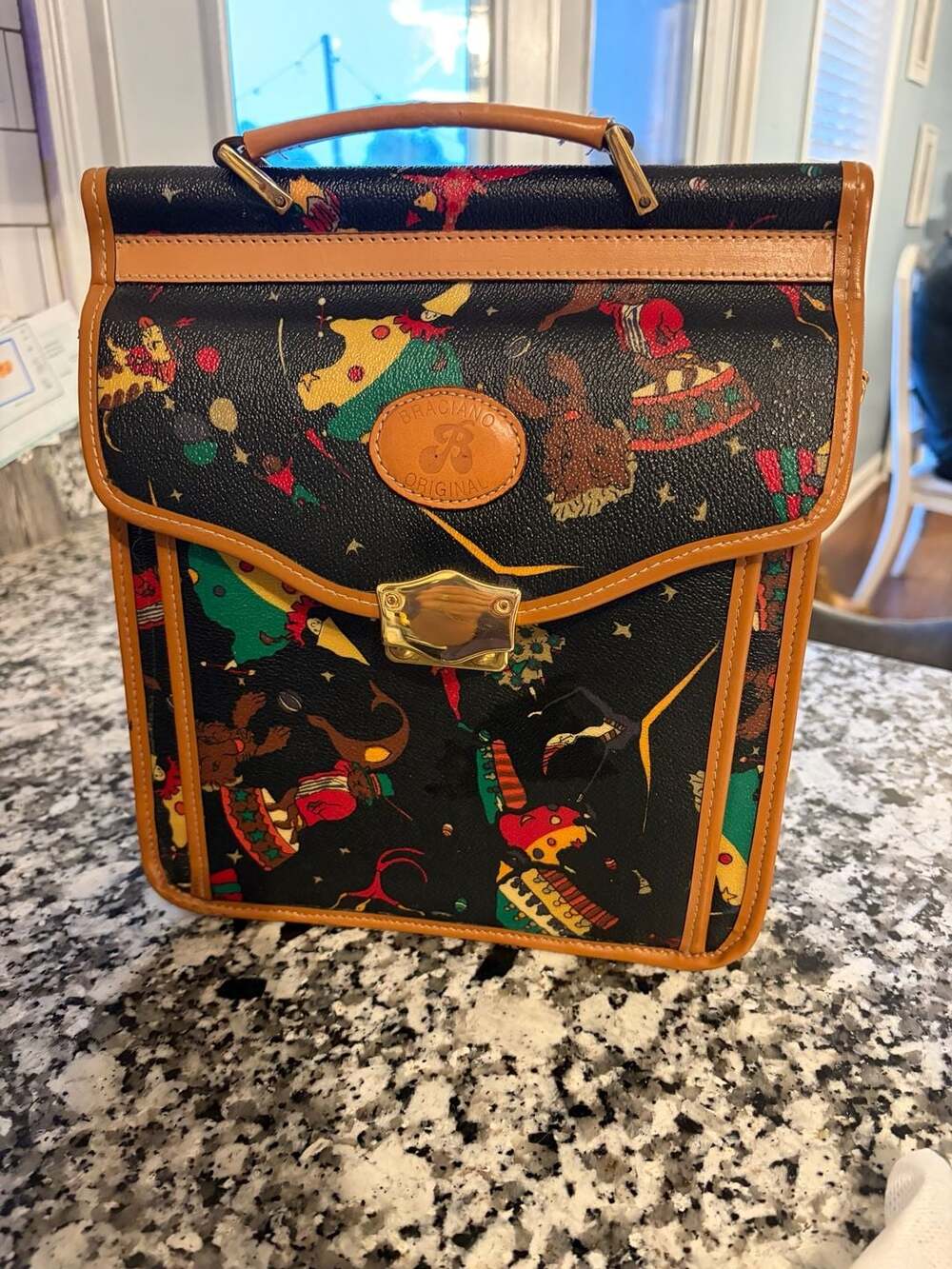Vintage, rare, Braciano cross body purse. This bag...